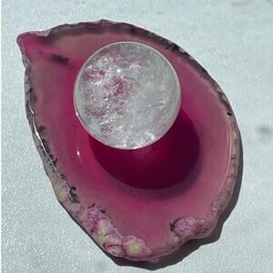 Pretty Clear Quartz Sphere